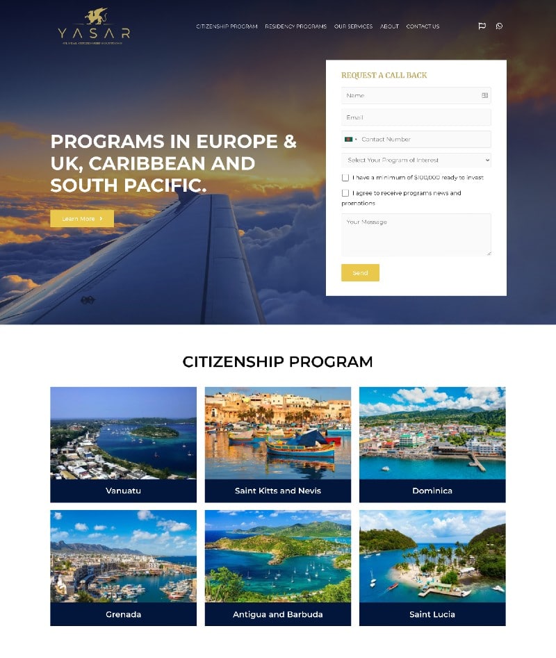 WordPress Landing Page Design For Educational Consultant Institute by only_hafiz